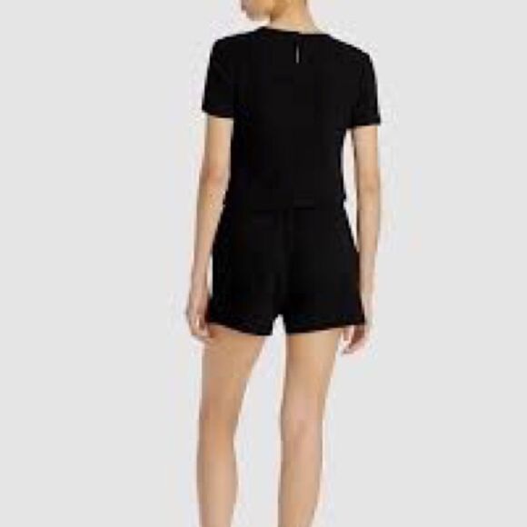 NWOT Revolve Monrow Super Soft French Terry Black Romper Loungewear Sz S - Picture 4 of 11